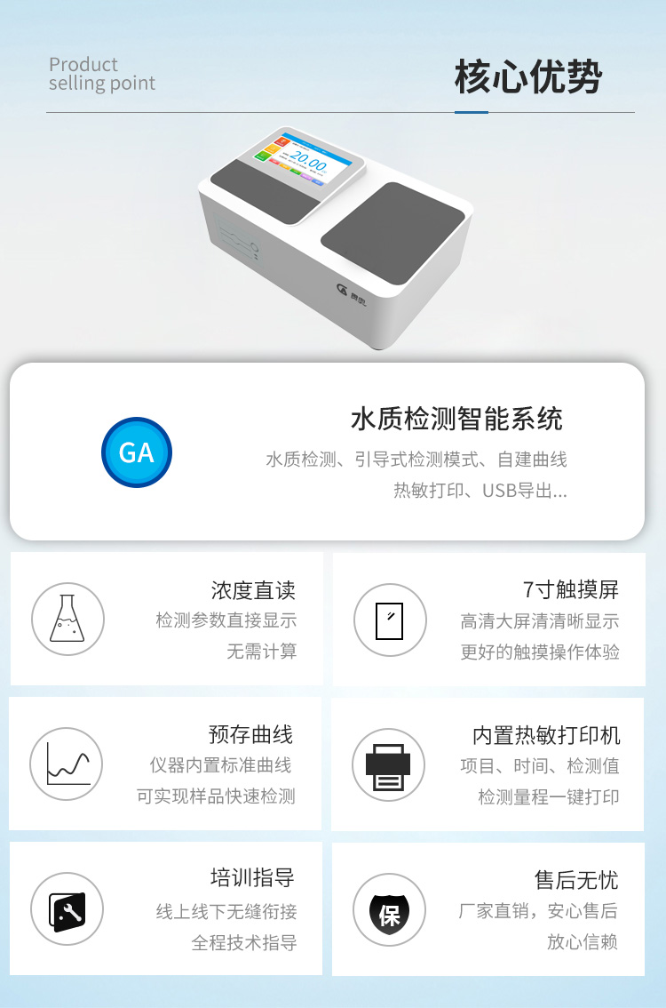 實驗室臺式水質檢測儀核心優(yōu)勢